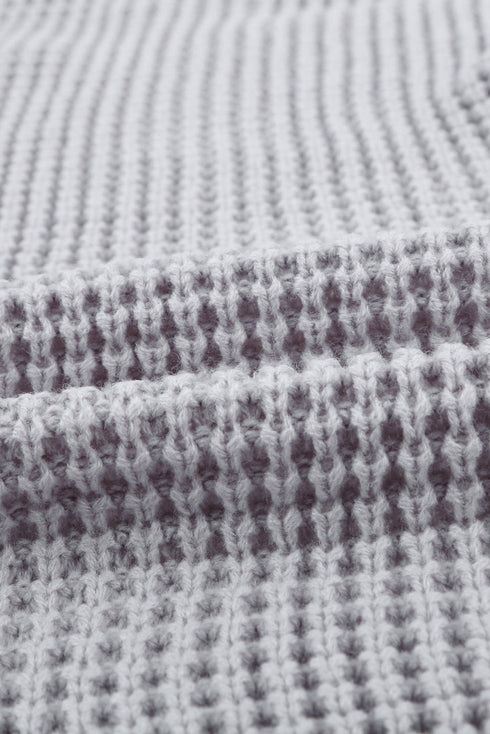 Pocket Knitted Solid Color Cardigan